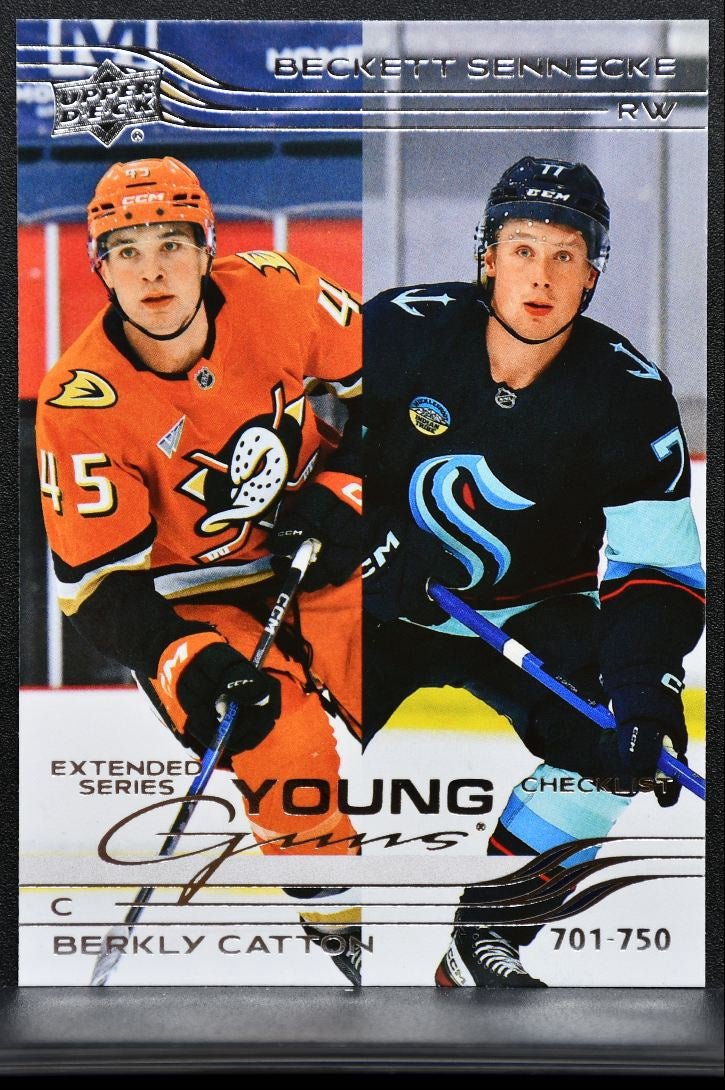 2025-26 UD Extended Series Young Guns Checklist Sennecke / Catton RC 4229