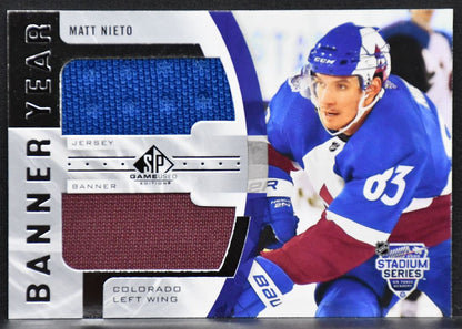 2020-21 SP Game Used Matt Nieto BYJ-MN Colorado Avalanche Jersey