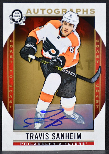 2018-19 OPC Coast to Coast Autographs Travis Sanheim A-TS Flyers Auto 1554