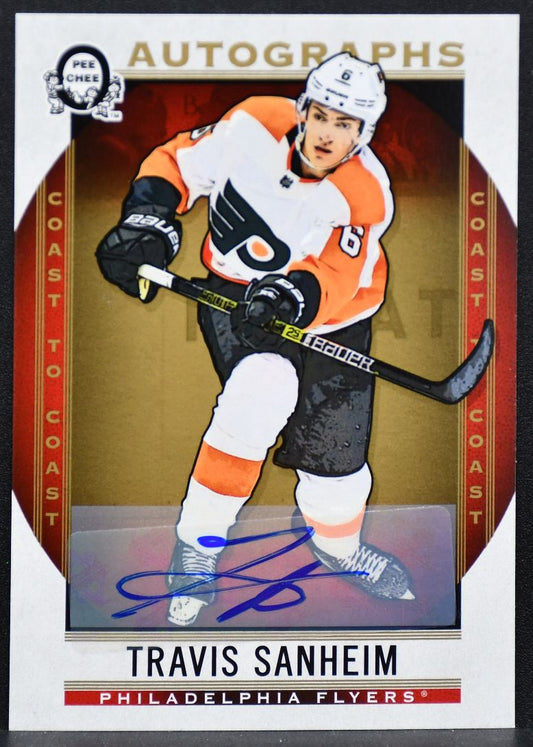 2018-19 OPC Coast to Coast Autographs Travis Sanheim A-TS Flyers Auto 1554