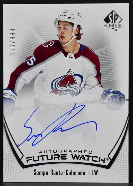 2021-22 SP Authentic Future Watch Auto Sampo Ranta 142 RC Auto 356/999