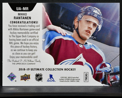 2018-19 UD Ultimate Collection Access Jersey Mikko Rantanen Jersey 0900
