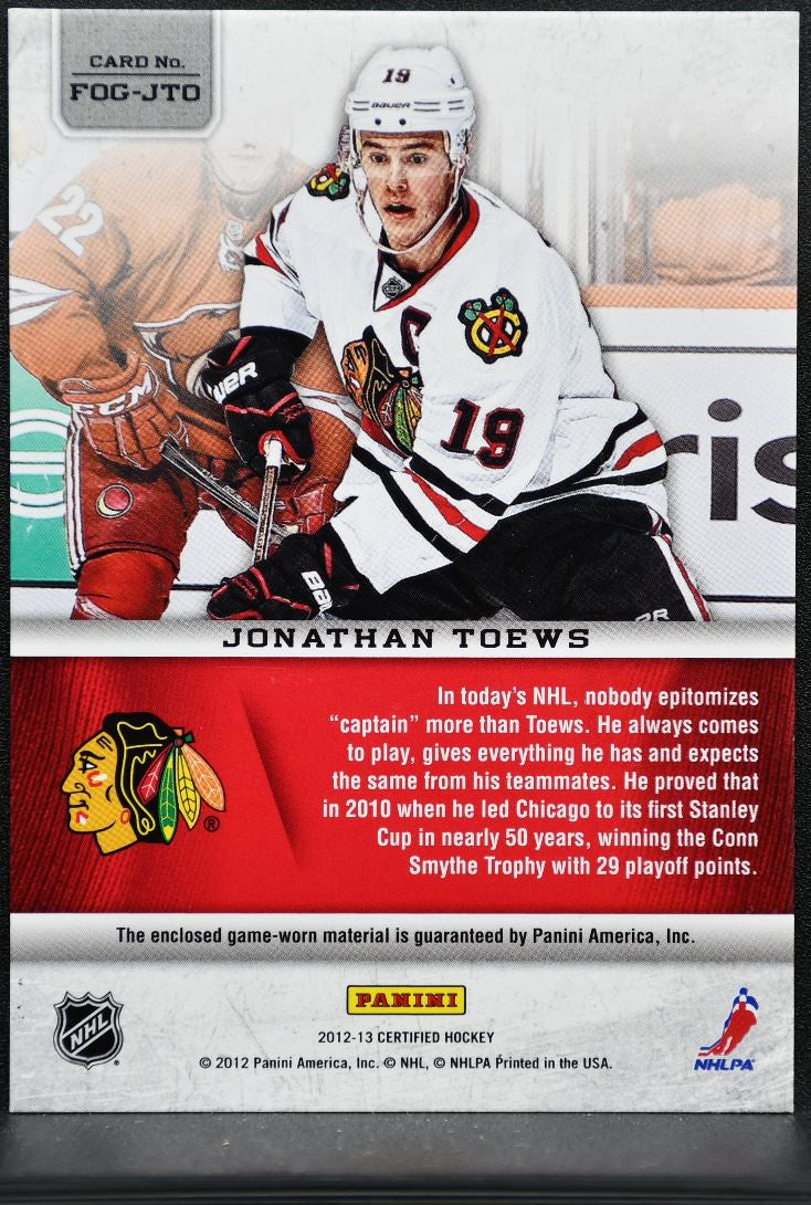 2012-13 Panini Certified Fabric of the Game Toews /299 Jersey 9837