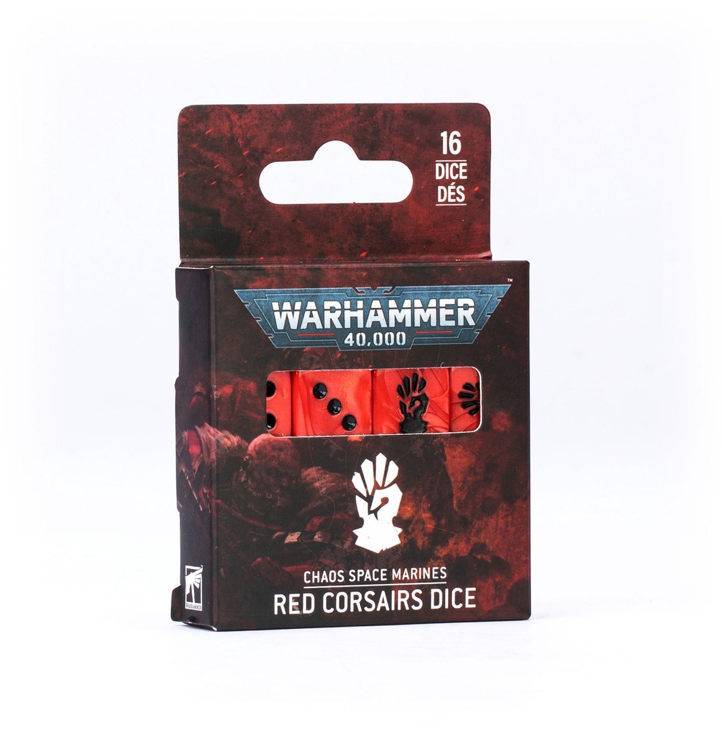 Chaos Space Marines Red Corsairs Dice (PRE ORDER) (RELEASE MAR 21)