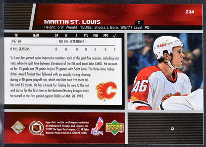 1998-99 Upper DeckGold Reserve Martin St. Louis 234 Calgary Flames RC 8600