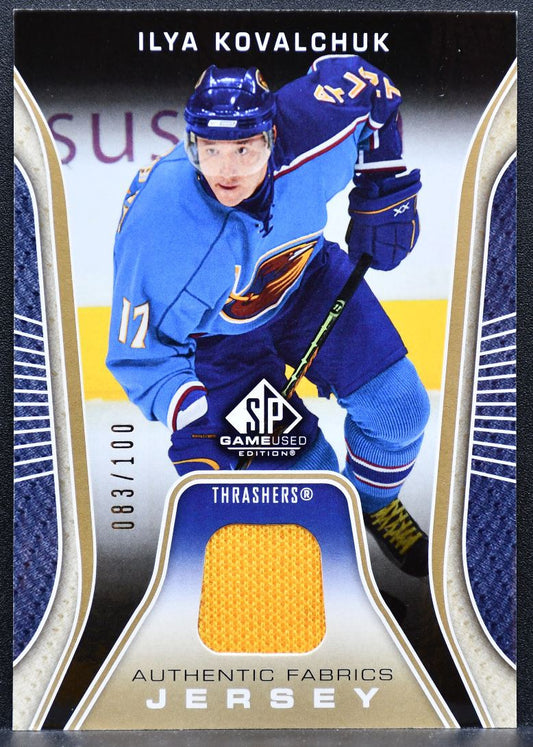 2006-07 SP Game Used Authentic Fabrics Ilya Kovalchuk 083/100 Jersey 8414
