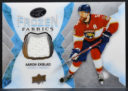 2016-17 Upper Deck Ice Frozen Fabrics Aaron Ekblad FF-AE Panthers Jersey 5449