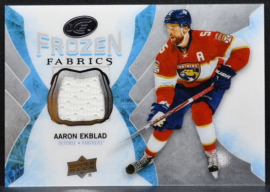 2016-17 Upper Deck Ice Frozen Fabrics Aaron Ekblad FF-AE Panthers Jersey 5449