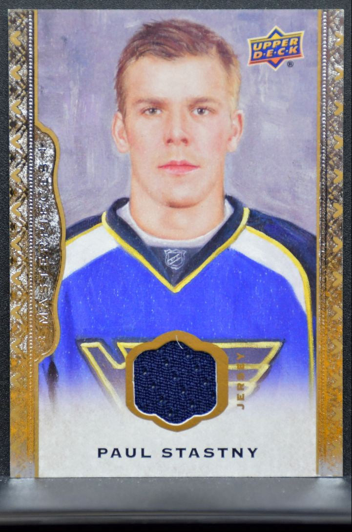 2014-15 Upper Deck Masterpieces Jersey Paul Stastny St. Louis Blues Jersey 6675