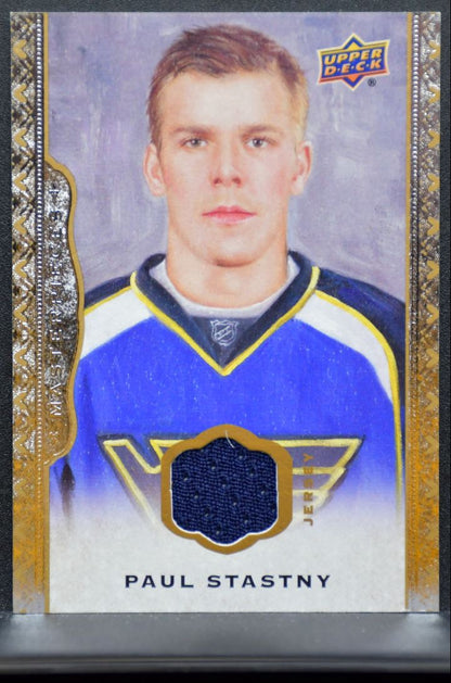 2014-15 Upper Deck Masterpieces Jersey Paul Stastny St. Louis Blues Jersey 6675
