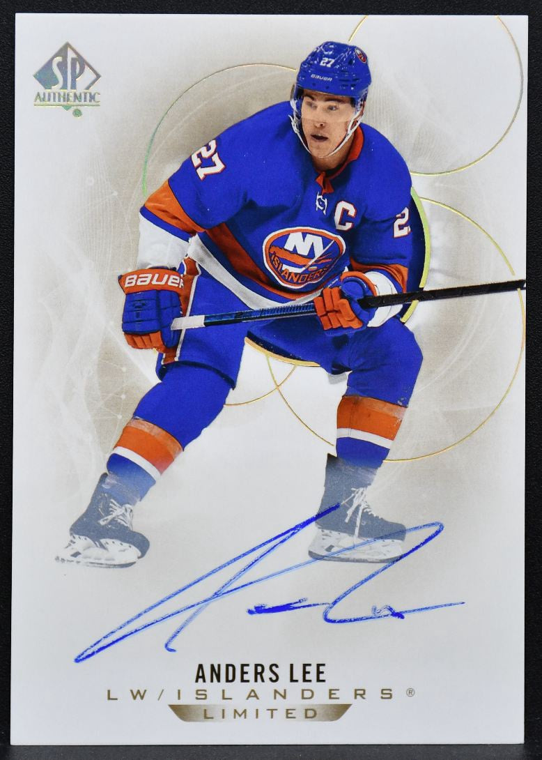 2020-21 SP Authentic Limited Autographs Anders Lee 93 Islanders Auto 8959