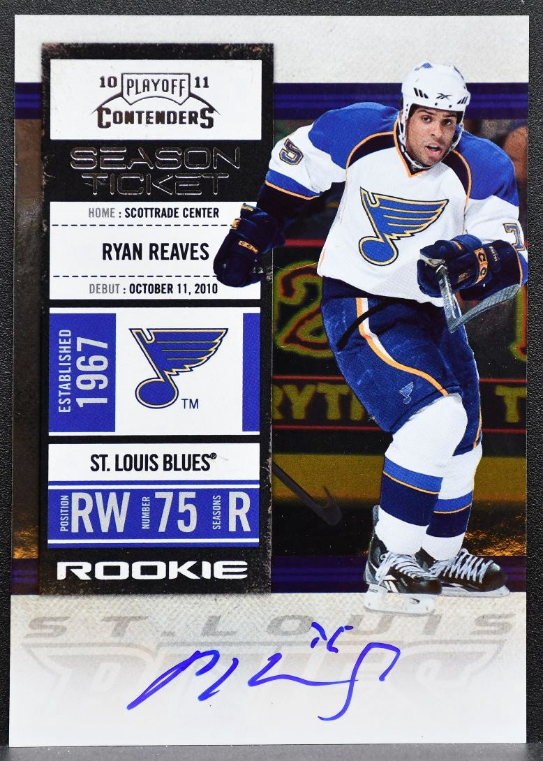 2010-11 Panini Playoff Contenders Season Ticket Rookie Auto Reaves RC Auto 9886