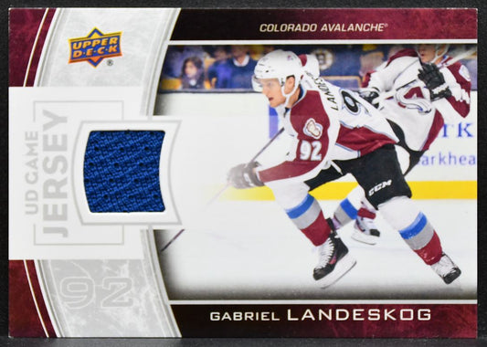 2013-14 UD Series 2 UD Game Jerseys Gabriel Landeskog Avalanche Jersey 3066