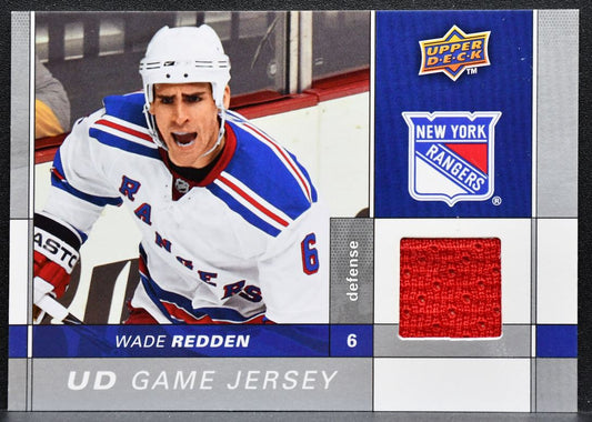 2009-10 Upper Deck Series 1 UD Game Jersey Wade Redden GJ-WR Rangers Jersey 3858