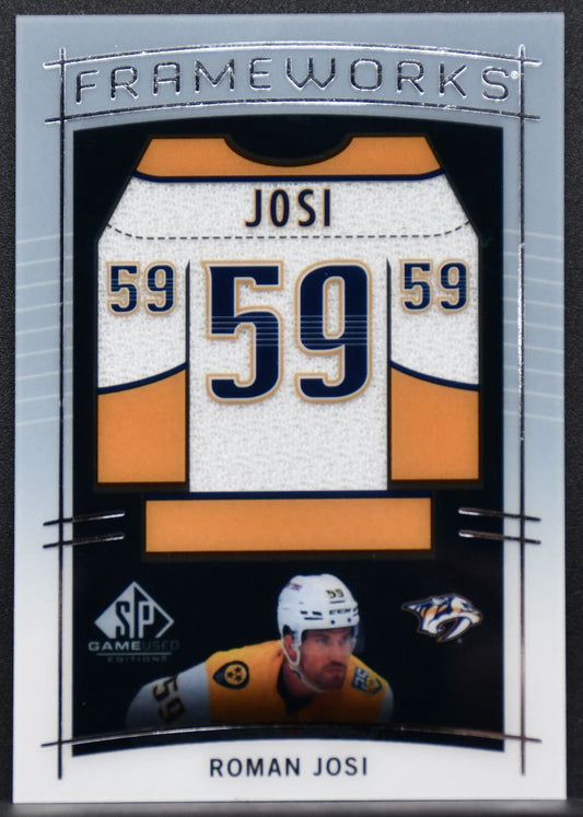 2024-25 SP Game Used Frameworks Roman Josi F-RJ Nashville Predators Jersey 7949