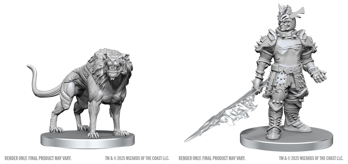 D&D Unpainted Minis Wv28 Hell Hound & Narzugon