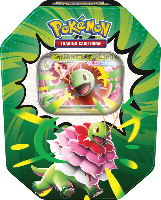 Pokemon TCG Mega Evolution Ascended Heroes Tin Meganium ex (EN)