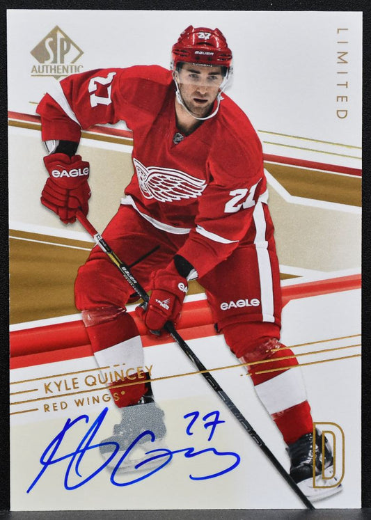 2014-15 SP Authentic Limited Auto Kyle Quincey 87 Detroit Red Wings Auto 1762