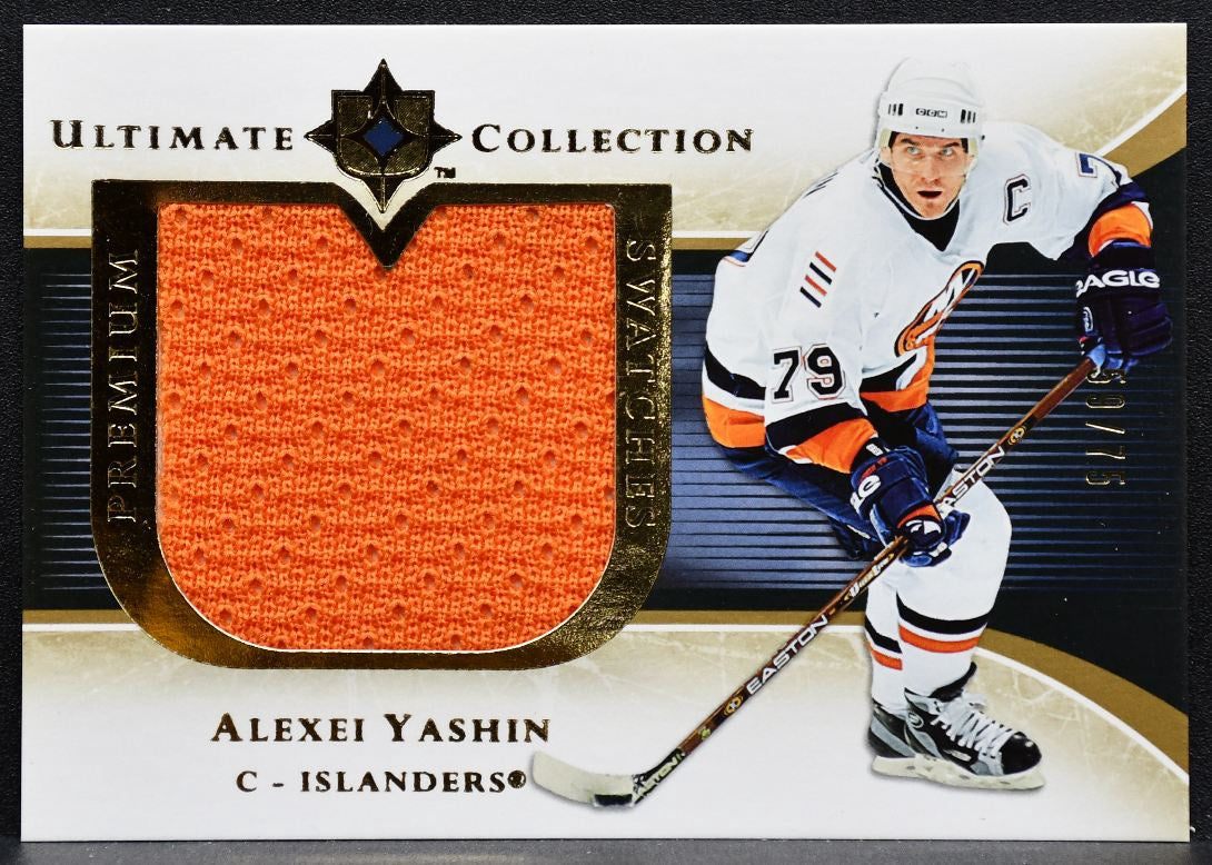 2005-06 UD Ultimate Collection Premium Swatches Yashin Islanders Jersey 4626