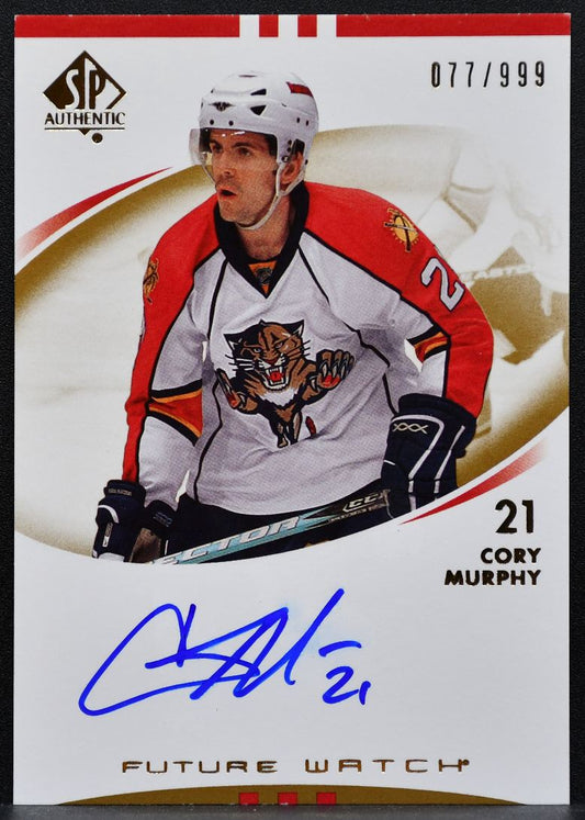 2007-08 SP Authentic Future Watch Auto Cory Murphy Panthers RC Auto 077/999 8214