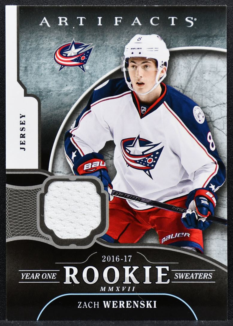 2017-18 UD Artifacts Year One Rookie Sweaters Zach Werenski RC Jersey 9422