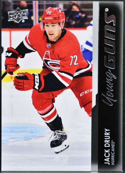 2021-22 Upper Deck Extended Series Young Guns Jack Drury 731 Hurricanes RC 7015