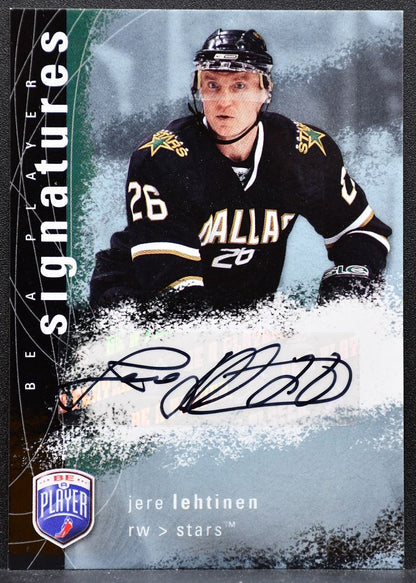 2007-08 Upper Deck Be a Player Signatures Jere Lehtinen Dallas Stars Auto 1339