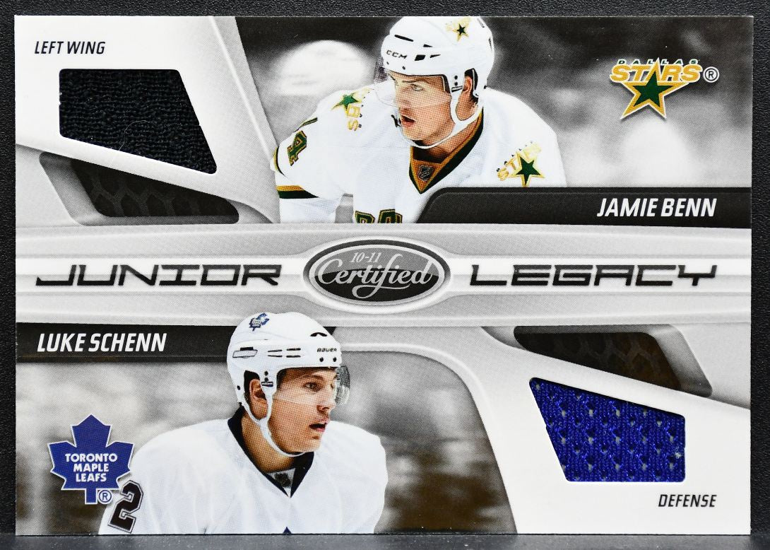 2010-11 Panini Certified Junior Legacy Combos Benn/Schenn 124/250 Jersey 6595