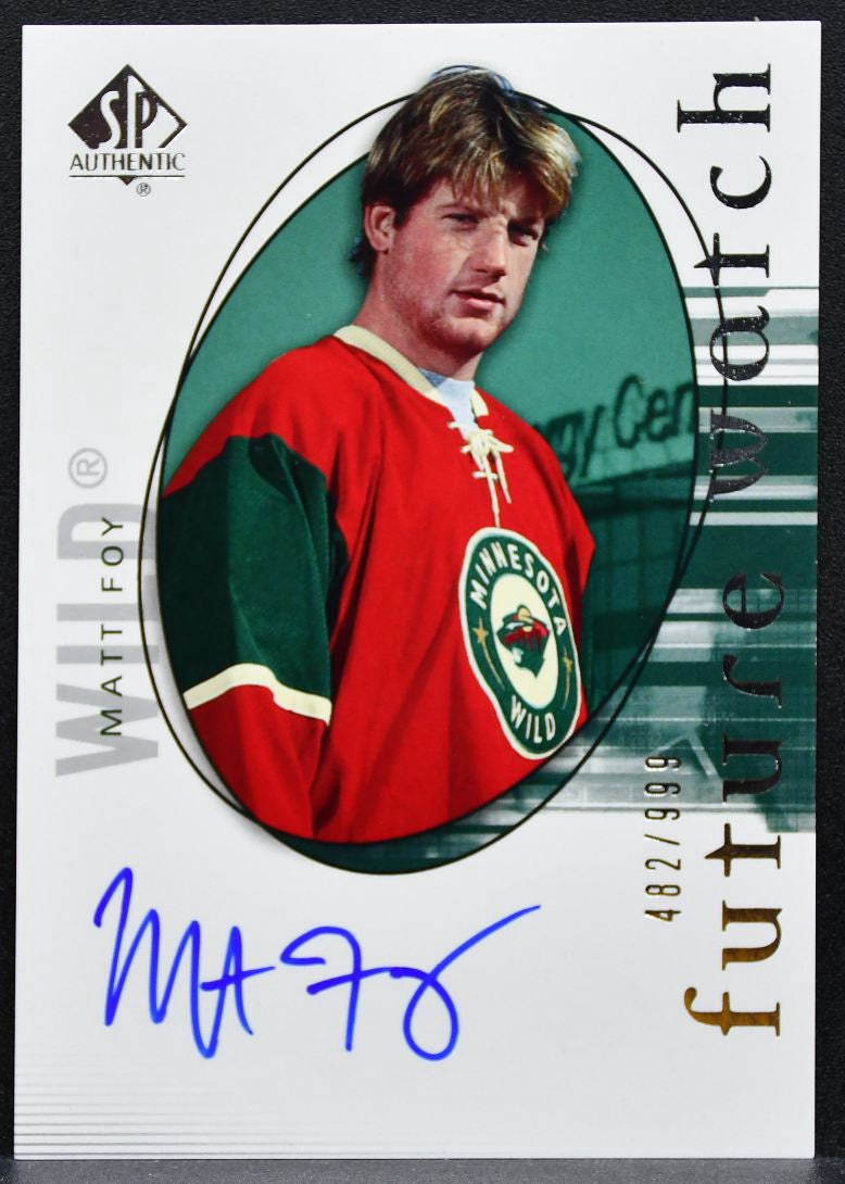 2005-06 SP Authentic Future Watch Auto Matt Foy 161 Wild RC Auto 482/999 0277