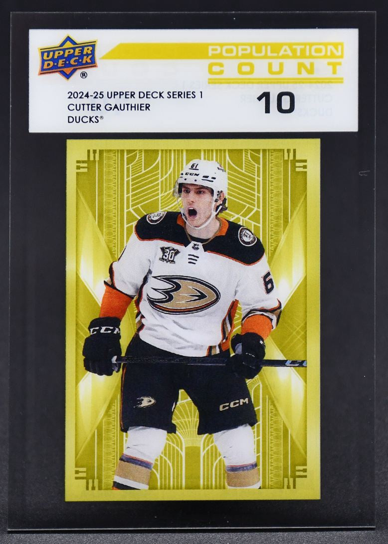 2024-25 UD Series 1 Population Count 10 Cutter Gauthier PC-15