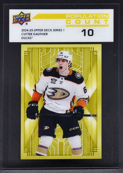 2024-25 UD Series 1 Population Count 10 Cutter Gauthier PC-15