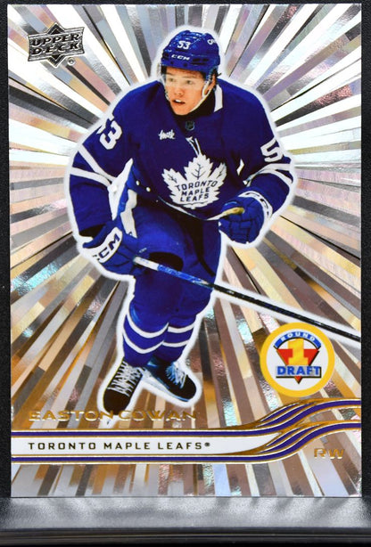 2025-26 UD Extended Series Round 1 Draft Easton Cowan 748 Maple Leafs RC 0724