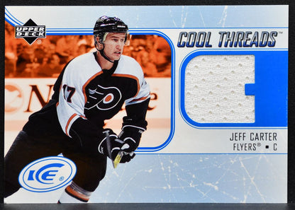 2005-06 Upper Deck Ice Cool Threads Jeff Carter Philadelphia Flyers Jersey 8056