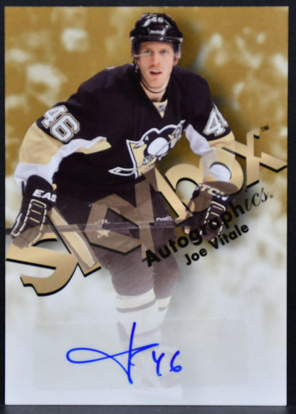 2012-13 Fleer Retro Autographics 1999 Joe Vitale 99-JV Penguins Auto 1523