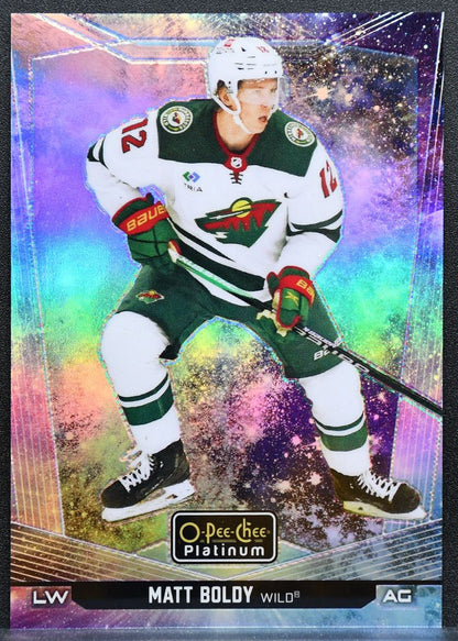 2024-25 O-Pee-Chee Platinum Cosmic Matt Boldy 119 Minnesota Wild 21/65 9546