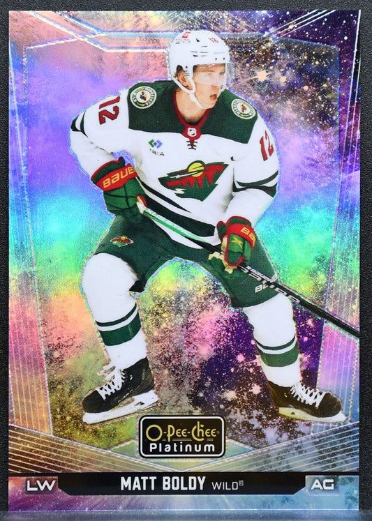 2024-25 O-Pee-Chee Platinum Cosmic Matt Boldy 119 Minnesota Wild 21/65 9546