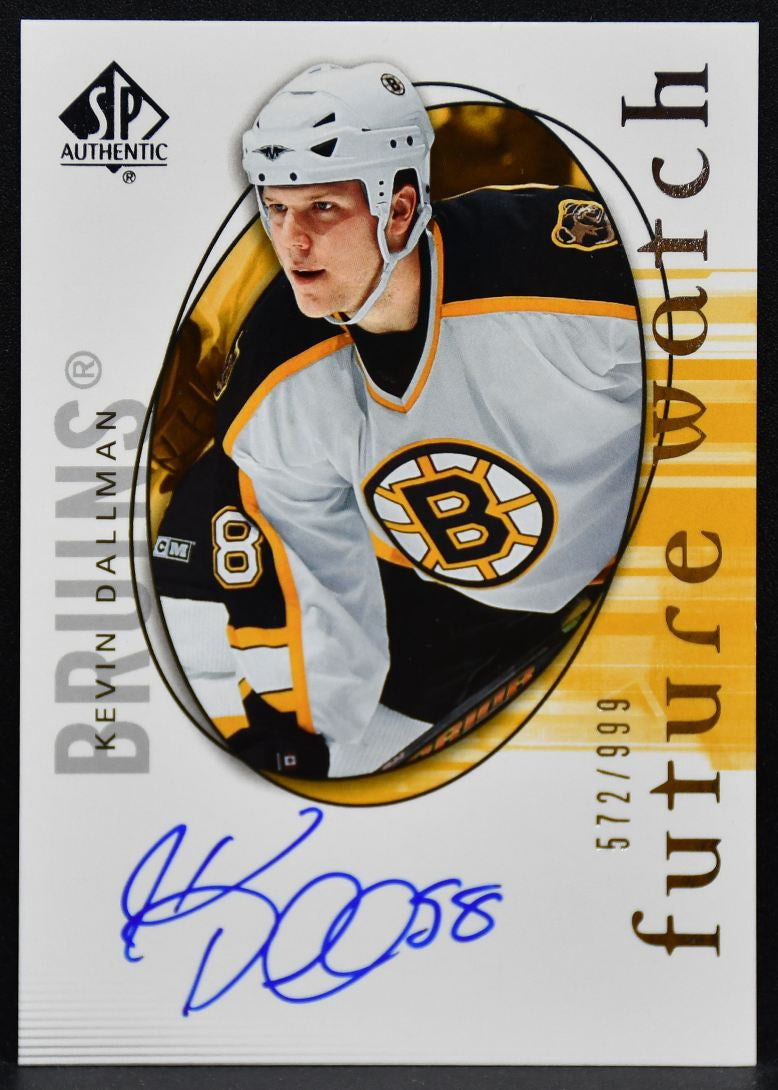 2005-06 SP Authentic Future Watch Kevin Dallman 138 Bruins RC Auto 572/999 6405