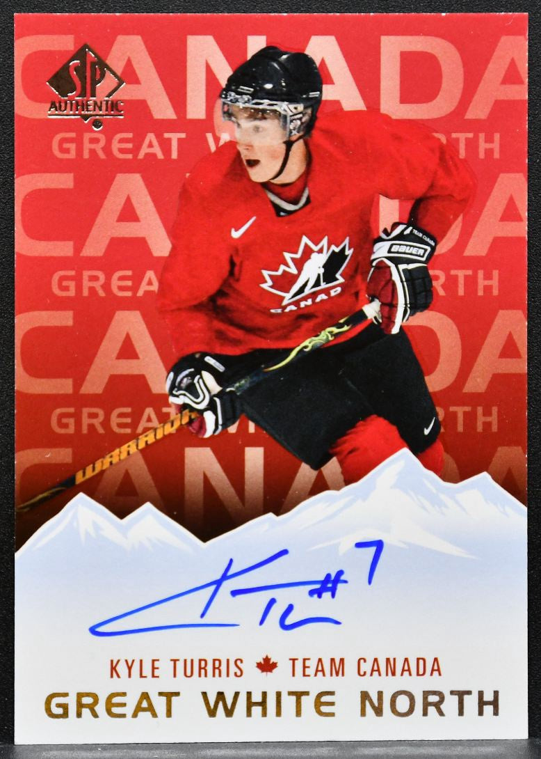 2015-16 SP Authentic Great White North Kyle Turris GWN-KT Canada Auto 7415