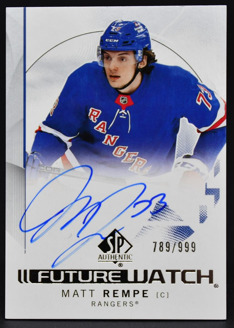2024-25 SP Authentic Future Watch Autograph Matt Rempe 109 RC Auto 789/999