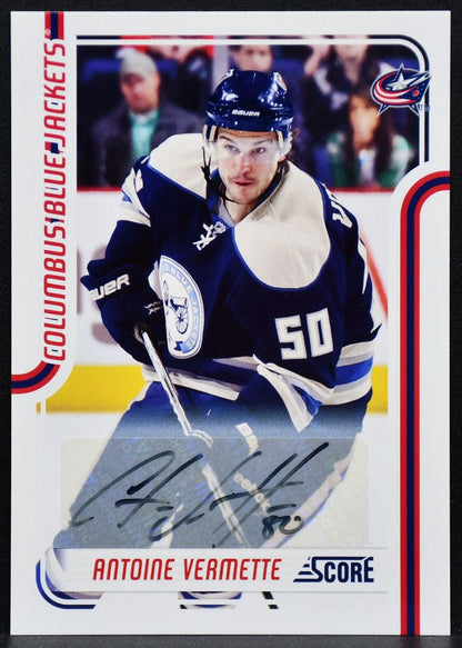 2011-12 Panini Score Signatures Antoine Vermette 141 Blue Jackets Auto 6061