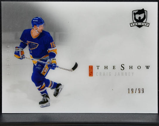 2023-24 UD The Cup The Show White Craig Janney SW-CJ St. Louis Blues 19/99 0489