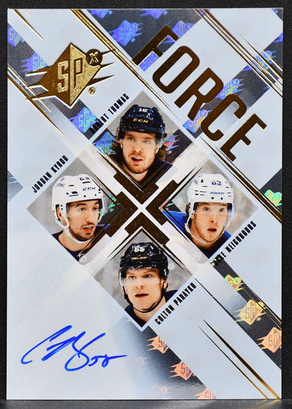 2024-25 SPx Force Thomas Kyrou Neighbours Parayko SF-TKNP Auto /49