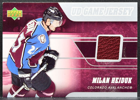 2006-07 Upper Deck Series 1 UD Game Jerseys Milan Hejduk Avalanche Jersey 2440