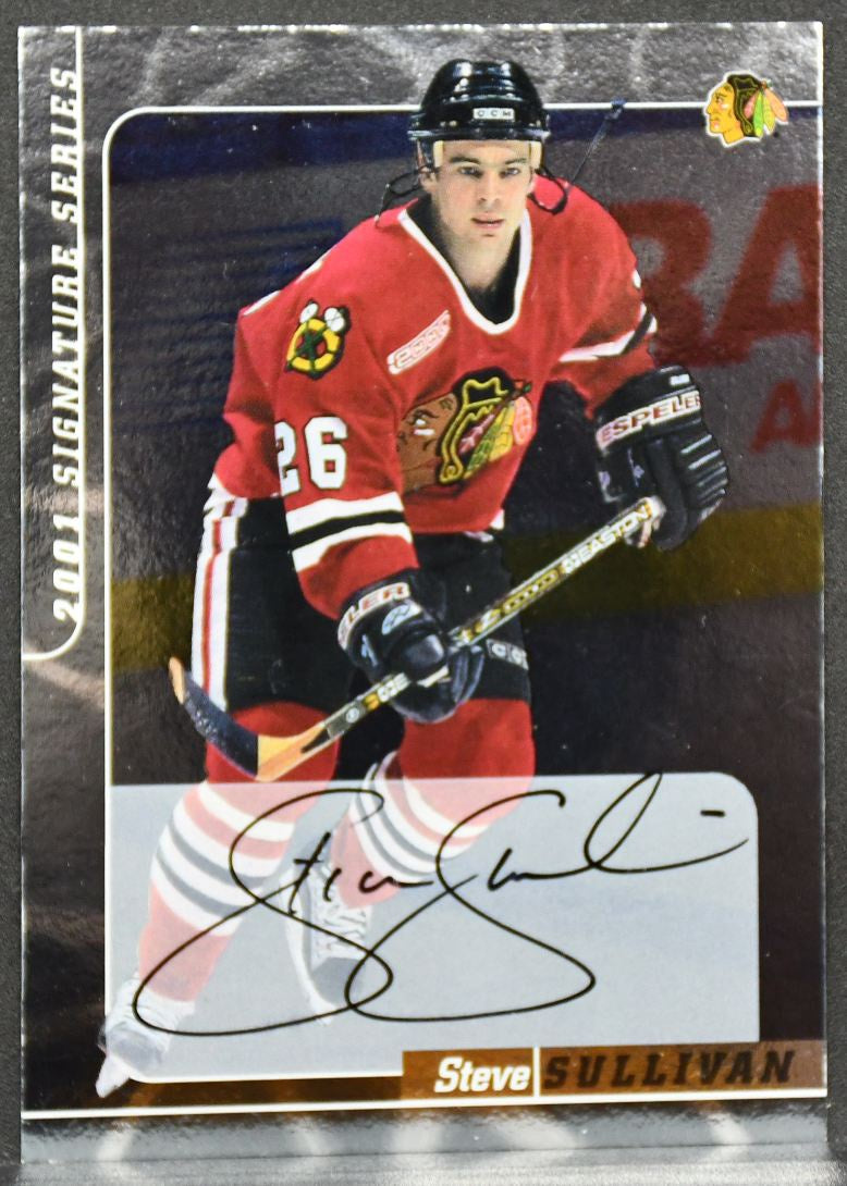 2000-01 Be a Player Signature Series Auto Steve Sullivan 98 Blackhawks Auto 9857