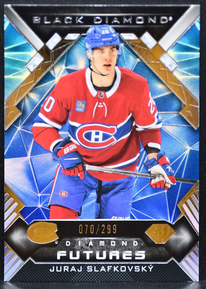 2022-23 UD Black Diamond Futures Blue Slafkovsky Canadiens RC 070/299 4272