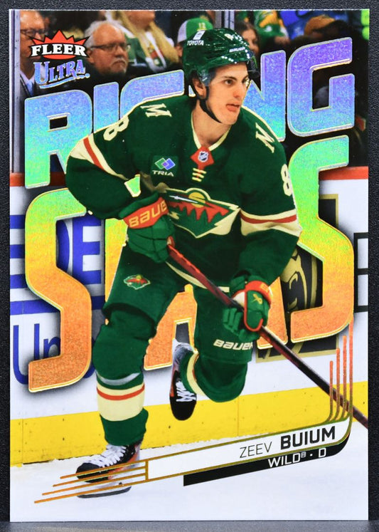 2025-26 Fleer Ultra Rising Stars Gold Zeev Buium RS-7 Wild RC 119/199 4766