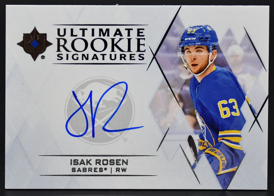 2023-24 UD Ultimate Collection Isak Rosen URS-IR Buffalo Sabres RC Auto