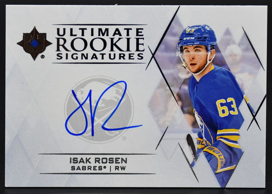 2023-24 UD Ultimate Collection Isak Rosen URS-IR Buffalo Sabres RC Auto