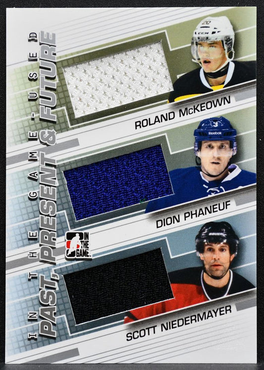 2013-14 ITG Used Past Present & Future Niedermayer/Phaneuf/McKeown Jersey 5142