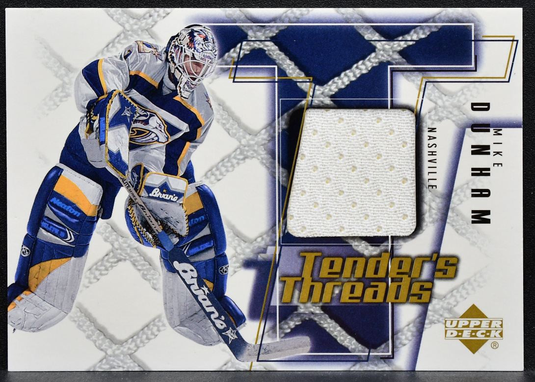 2002-03 Upper Deck Tender's Threads Mike Dunham TT-MD Predators Jersey 0758